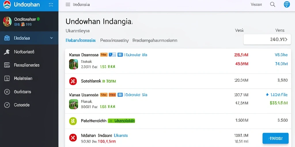Tampilan antarmuka pengguna yang interaktif.