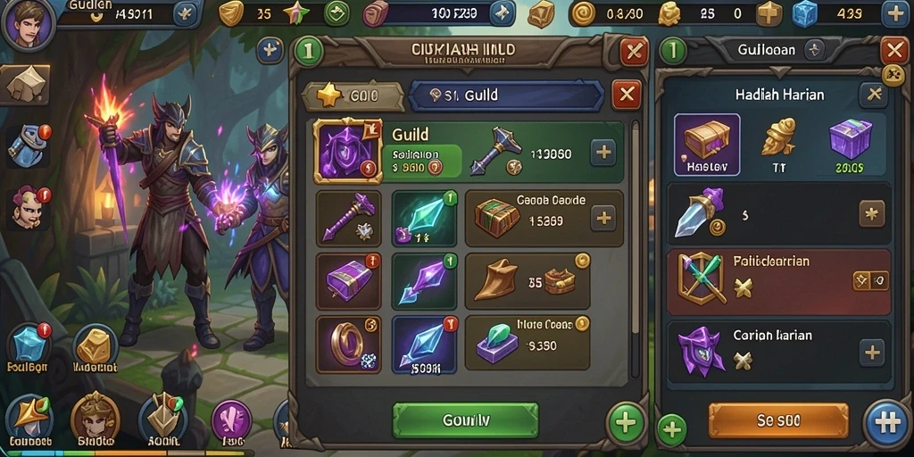 Tampilan utama game dengan menu yang menarik.