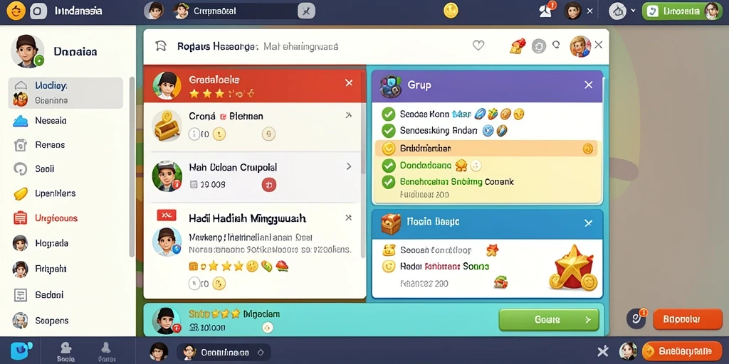 Screenshot menunjukkan aksi seru karakter samurai.